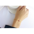 Shangjie OEM Joyas Fashion Women Bracelets Simple Office Red Zircon Charm Bracelets 925 Bracelet en argent sterling